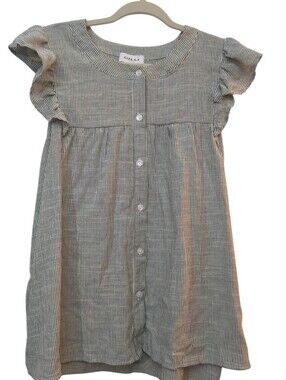 Gilli Striped Flutter Sleeve Top 2X NWT Babydoll Blouse Coastal Boho Coquette